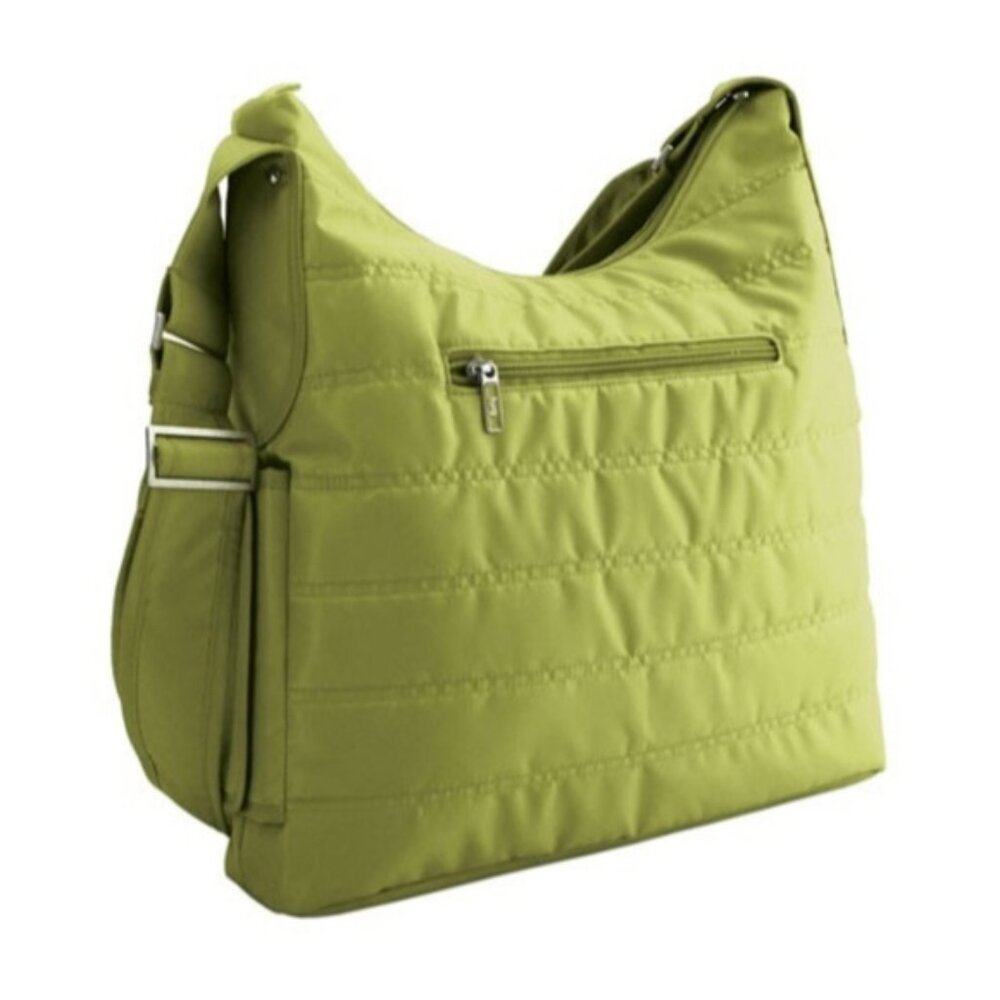 Lug Green Travel Utility Nylon Puffer Cable Car Satchel Bag